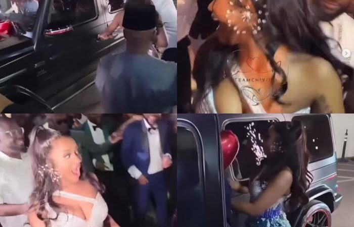 Davido Gifts Chioma Brand New G-Wagon, Beautiful Bracelet at 30th Birthday Bash – Videos